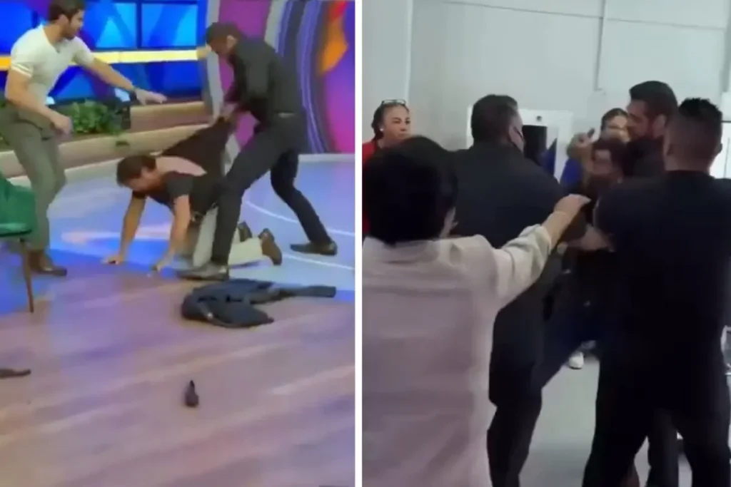 Eski WWE şampiyonu, canlı yayında konukları ve yayın ekibini dövdü