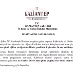 Gaziantep’te Deprem Yıl Dönümünde Eğitime Ara