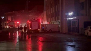 Gaziantep’te makarna fabrikasında yangın