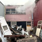 Gediz’de torna atölyesinda yangın