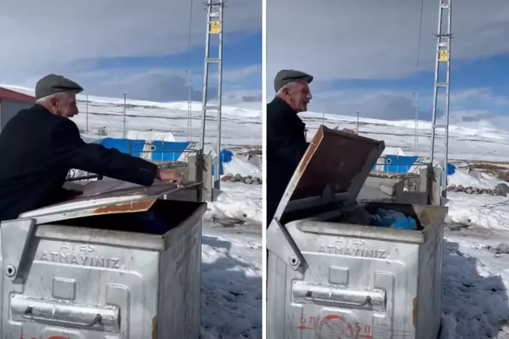 Görüntü Türkiye’nin bir ucundan! Çöp kutusunun kapağını açınca…