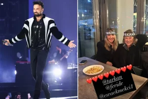 Güler Sabancı da Tarkan hayranı, konsere bandanası ile katıldı
