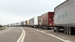 Hamzabeyli Sınır Kapısı’nda 11 km TIR Kuyruğu