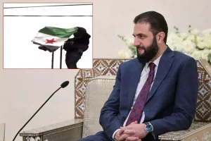 Haseke’de Suriye bayrağı göndere çekildi