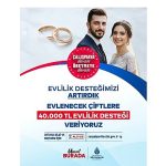 İBB Evlilik Desteğini 40 Bin TL’ye Çıkarttı