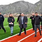 İnönü’de spor kompleksi hızla yükseliyor