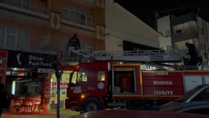 İtfaiye Mahsur Kalan Kediyi Kurtardı