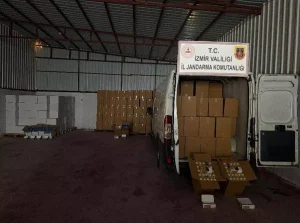 İzmir’de 12 Milyon Bandrolsüz Makaron Ele Geçirildi