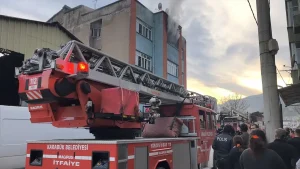 Karabük’te Apartman Yangını