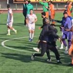 Kilis’te Amatör Lig maçı sonrası futbolcular birbirine girdi