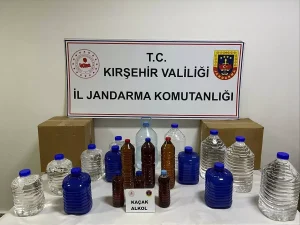 Kırşehir’de Kaçak Alkol Operasyonu