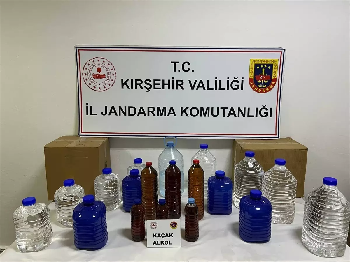 Kırşehir’de Kaçak Alkol Operasyonu