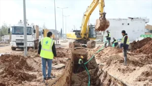 Kızıltepe’de Atıksu Hattı Çalışmaları Başladı