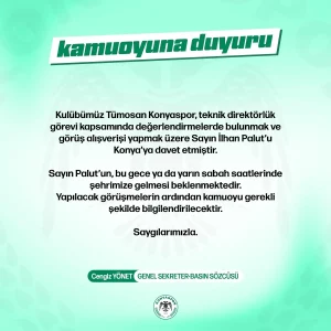 Konyaspor, İlhan Palut ile Görüşmeye Hazırlanıyor
