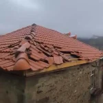 Köşk’te Fırtına Çatı Uçurdu