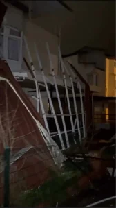 Kuşadası’nda Fırtına Zarar Verdi