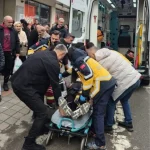 Mağazada alışveriş yaparken merdivenlerden düşen kadın ağır yaralandı