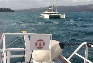 Marmaris’te Sürüklenen Tekne Kurtarıldı