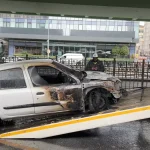 Mecidiyeköy’de otomobil yangını