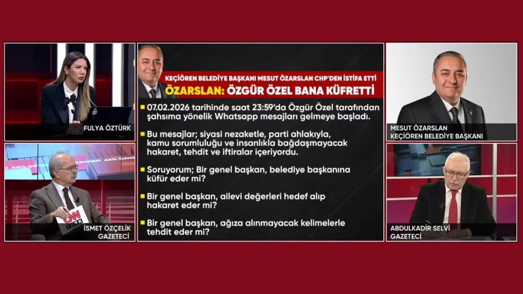 Mesut Özarslan canlı yayında CHP’yi bombaladı: Hangi hakla anama sövüyorsun?