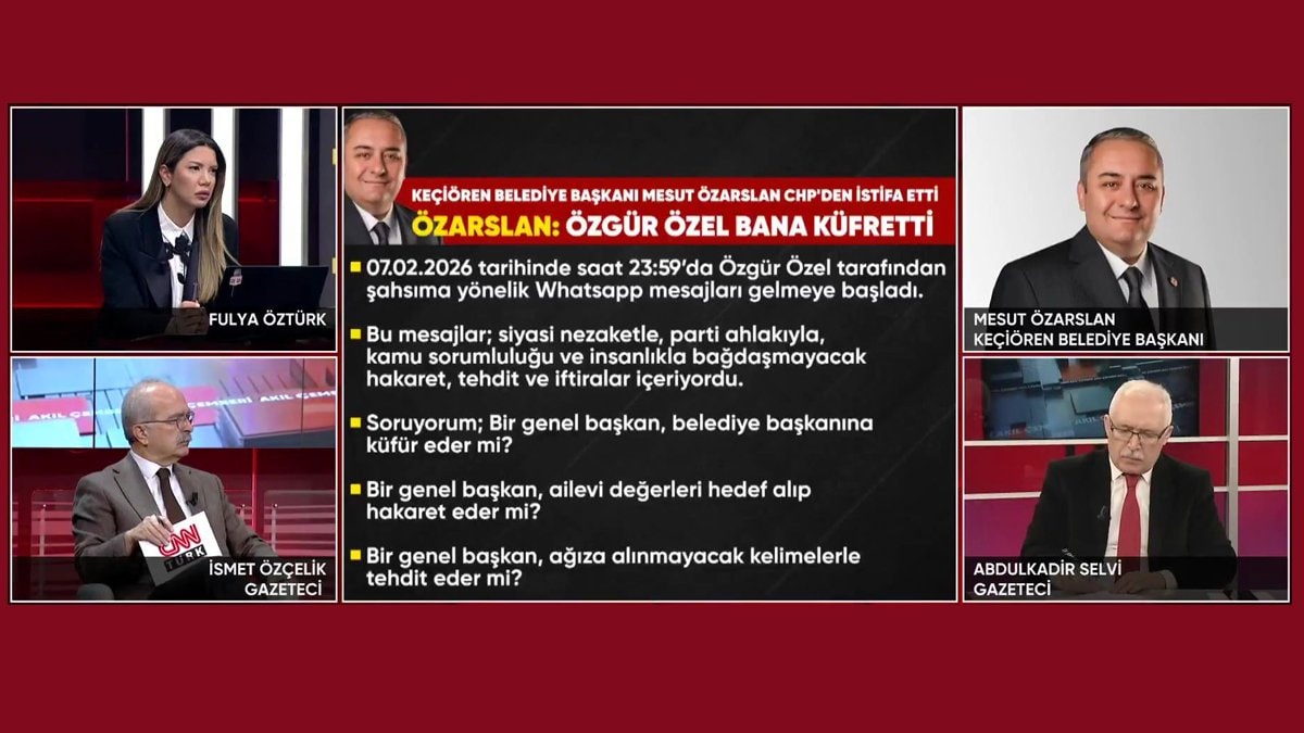 Mesut Özarslan canlı yayında CHP’yi bombaladı: Hangi hakla anama sövüyorsun?