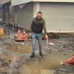 Muğla’da belediyenin çalışmaları nedeniyle iş yerini su basan esnaf isyan etti