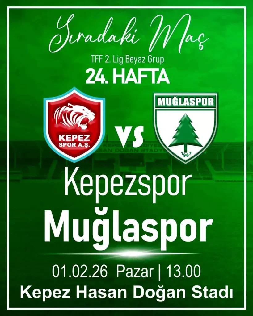 Muğlaspor, Kepezspor ile Kritik Maçta Karşılaşıyor