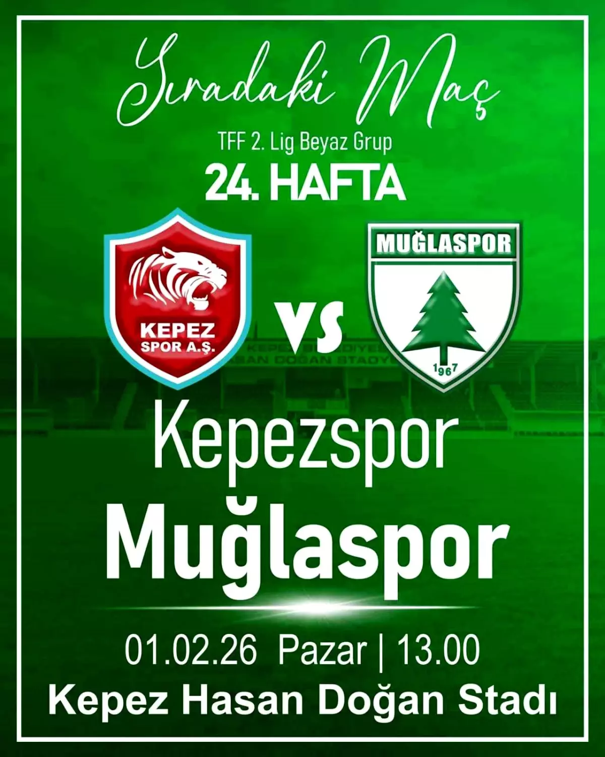 Muğlaspor, Kepezspor ile Kritik Maçta Karşılaşıyor