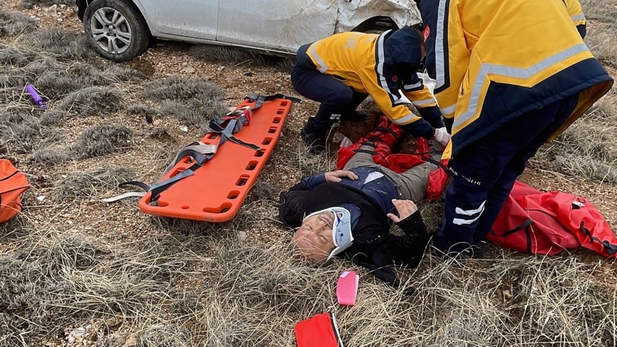 Nevşehir’de eşini bıçakladı, kaçarken kaza geçirdi