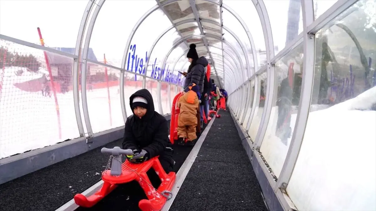 Palandöken’de Kızak Pisti Yoğun İlgi Gördü