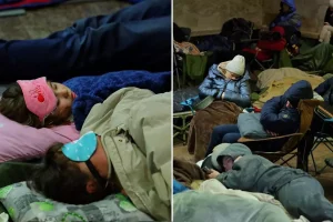 Saldırıdan korkup metroya sığındılar! Görüntüler ülkenin başkentinden