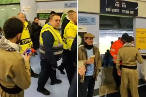 Şampiyonlar Ligi’nde sahaya dalan şahısların maça giriş görüntüleri ortaya çıktı