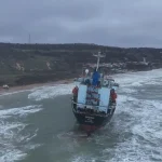 Sarıyer’de Kargo Gemisi Karaya Oturdu