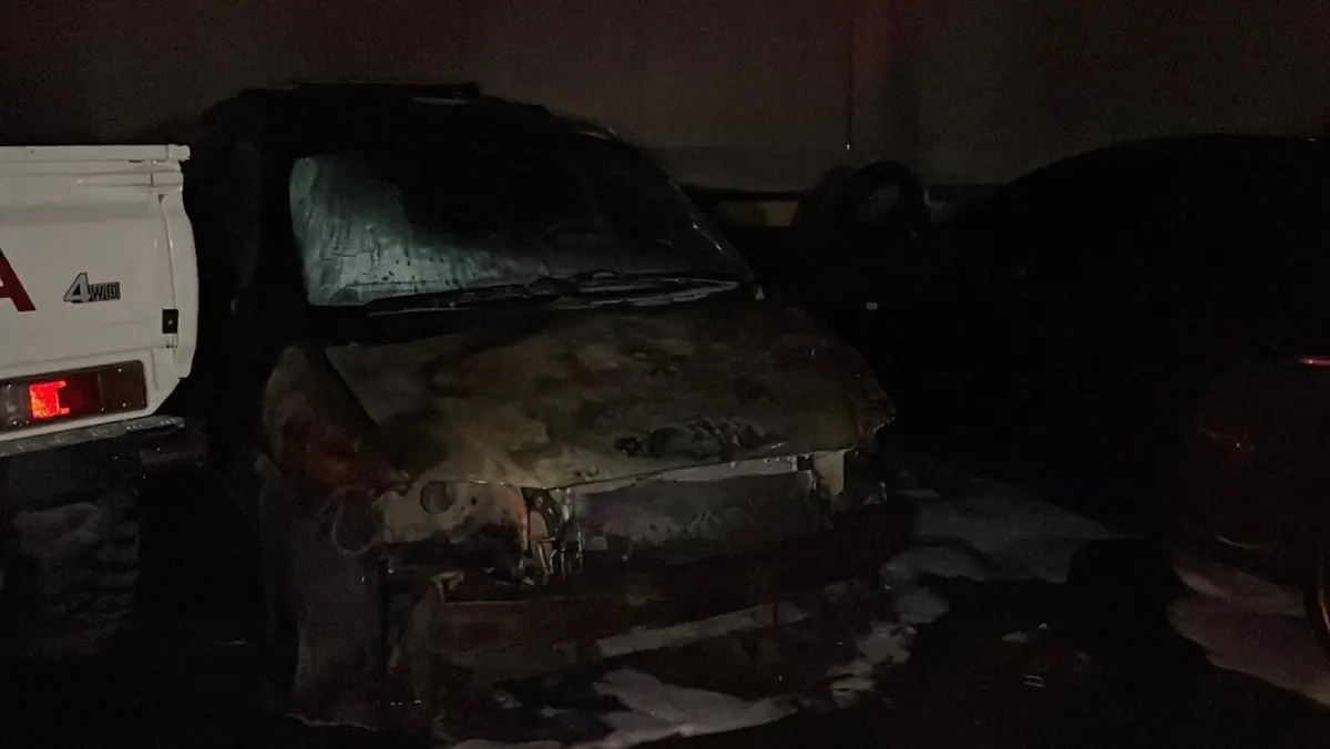 Sarıyer’de Otopark Yangını