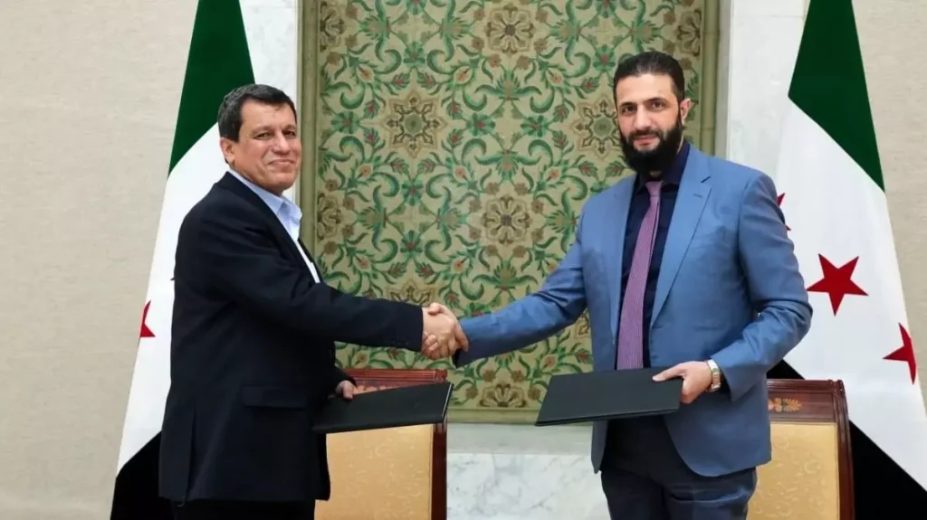 SDG ve Şam Yönetimi Arasında Anlaşma