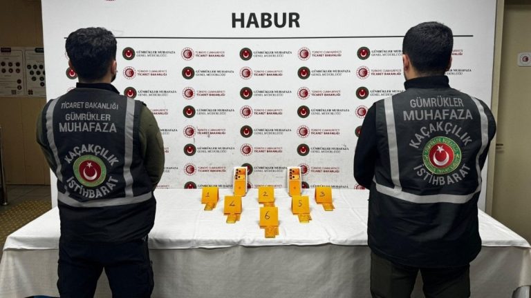 Şırnak’taki gümrükte ayakkabı içine gizlenmiş 41 kilo altın yakalandı