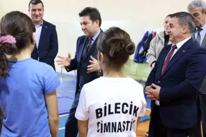 Suat Çelen Bilecik’te Cimnastik Antrenmanlarını İnceledi