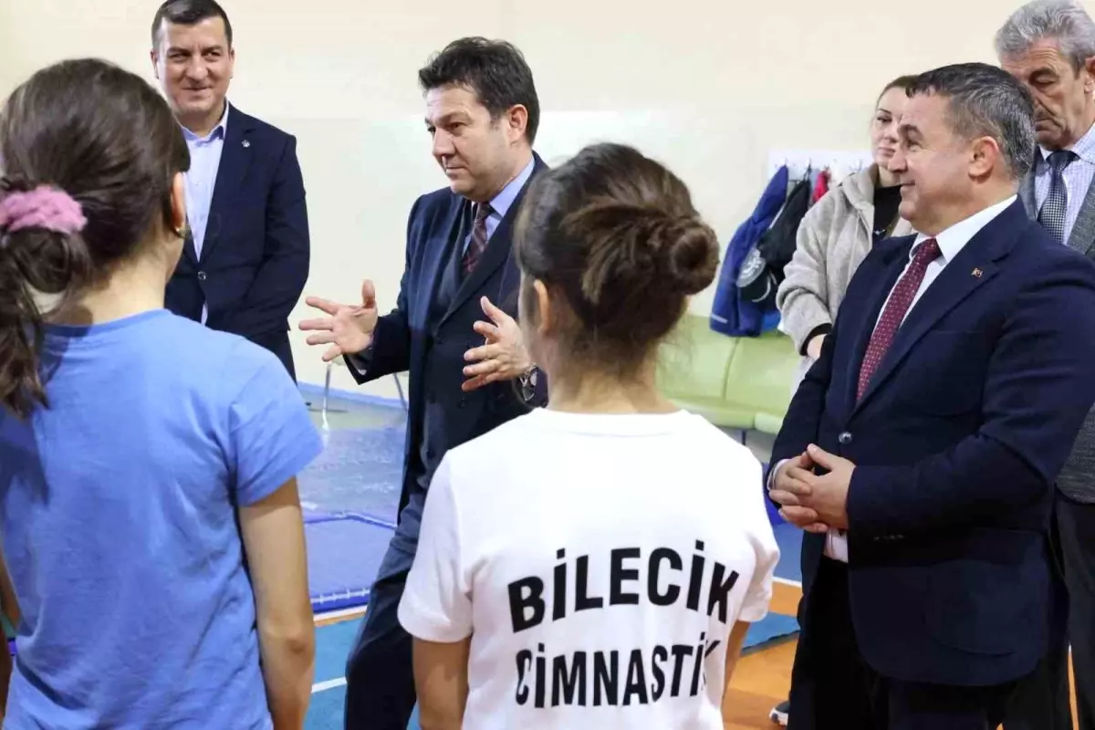Suat Çelen Bilecik’te Cimnastik Antrenmanlarını İnceledi