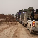 Suriye İçişleri Bakanlığına bağlı güvenlik konvoyu YPG’nin işgali altındaki Haseke’ye giriş yaptı