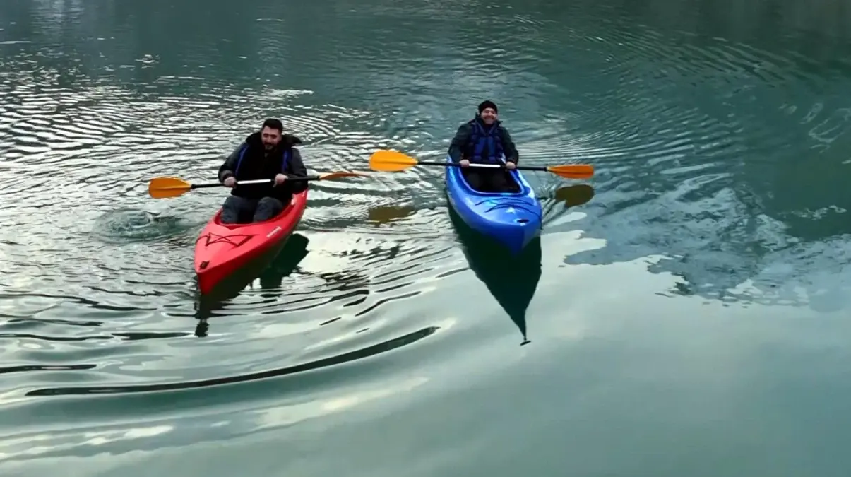 Tortum Gölü’nde Kano Keyfi