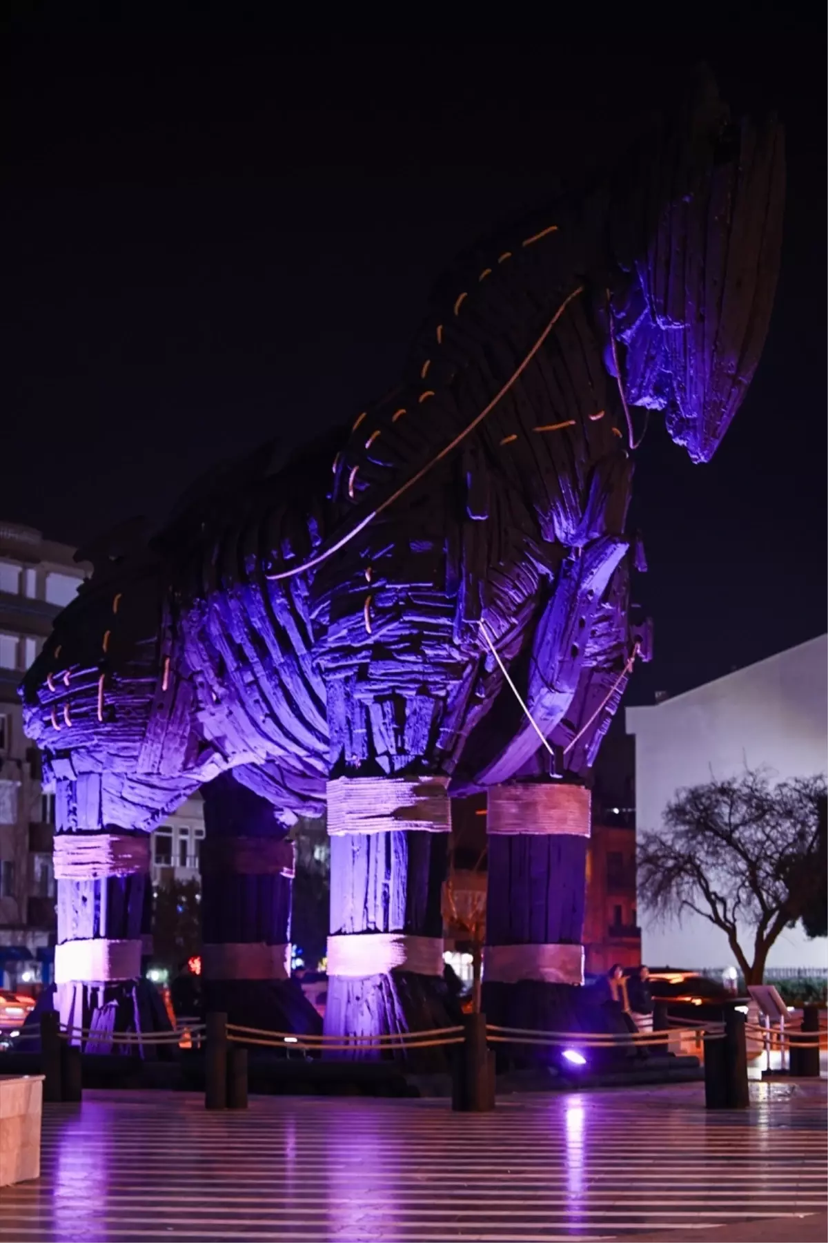 Truva Atı, Dünya Kanser Günü’nde Mor Işıkla Aydınlatıldı