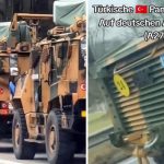 Türk askeri ve zırhlı araçları Almanya otobanında