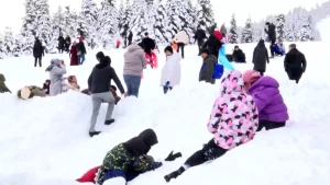 Uludağ Yarıyıl Tatiline Yoğun İlgi
