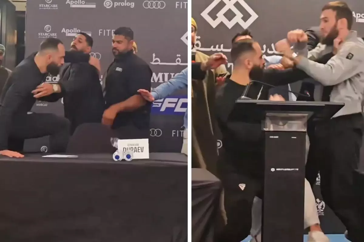 Videoyu izlemeniz lazım! Khamzat Chimaev’i karşısında gören dövüşçü süt dökmüş kedi gibi oldu