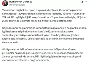 Yunanistan Başbakanı Miçotakis 11 Şubat’ta Türkiye’yi Ziyaret Edecek