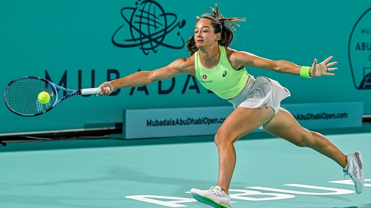 Zeynep Sönmez, Abu Dabi Açık Tenis Turnuvası’na son 32 turunda veda etti