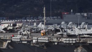 ABD’ye ait USS Gerald R. Ford uçak gemisi, Yunanistan’ın Girit Adası’na geldi