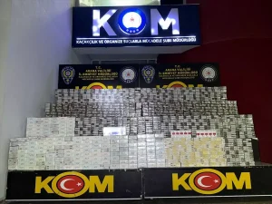 Adana’da 14 Bin Kaçak Sigara Ele Geçirildi