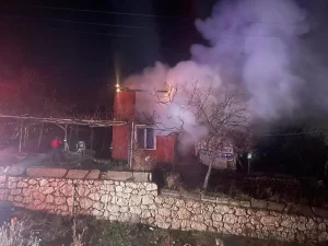 Amasya’da Bağ Evinde Yangın