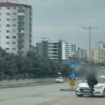 Ankara’da trafikte tartıştığı sürücüyü kaputta kilometrelerce sürükledi